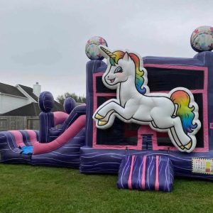 unicorn bounce house combo