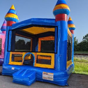 blue bounce house