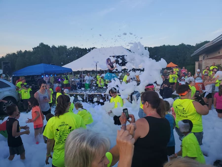 commercial foam machine experience ($100 per hour)