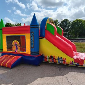 crayon combo bounce house